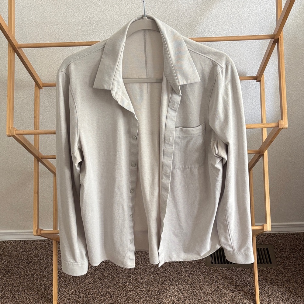 lululemon athletica Light Beige Button-Front Shirt